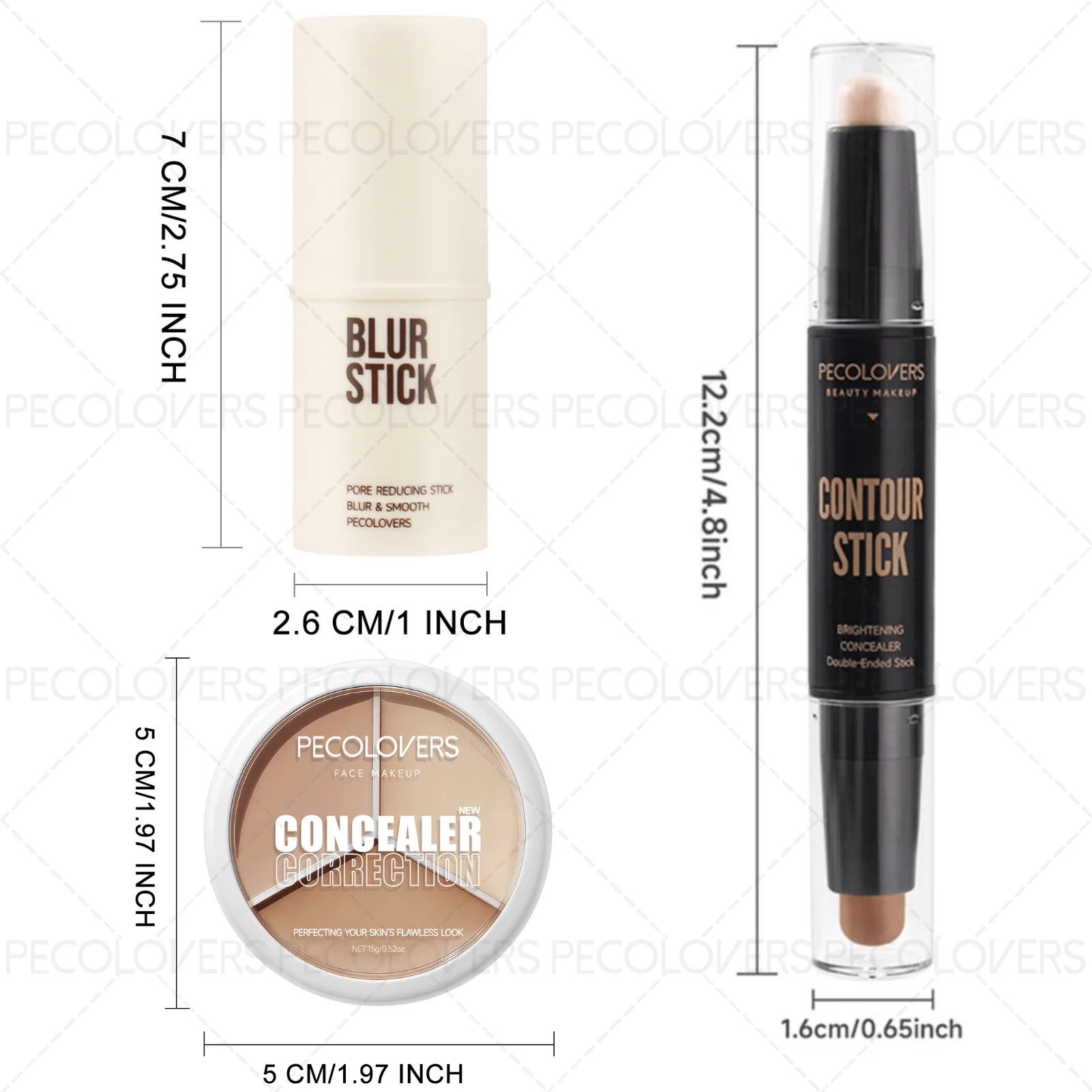 5PCS All-In-One Base Makeup Set,Contour Concealer Primer Combination Kit,Even Skin Tone,Moisturizing Comfort Wear,Smudge-Resistant,Rich Coverage,Ideal For Novices And Makeup Lovers