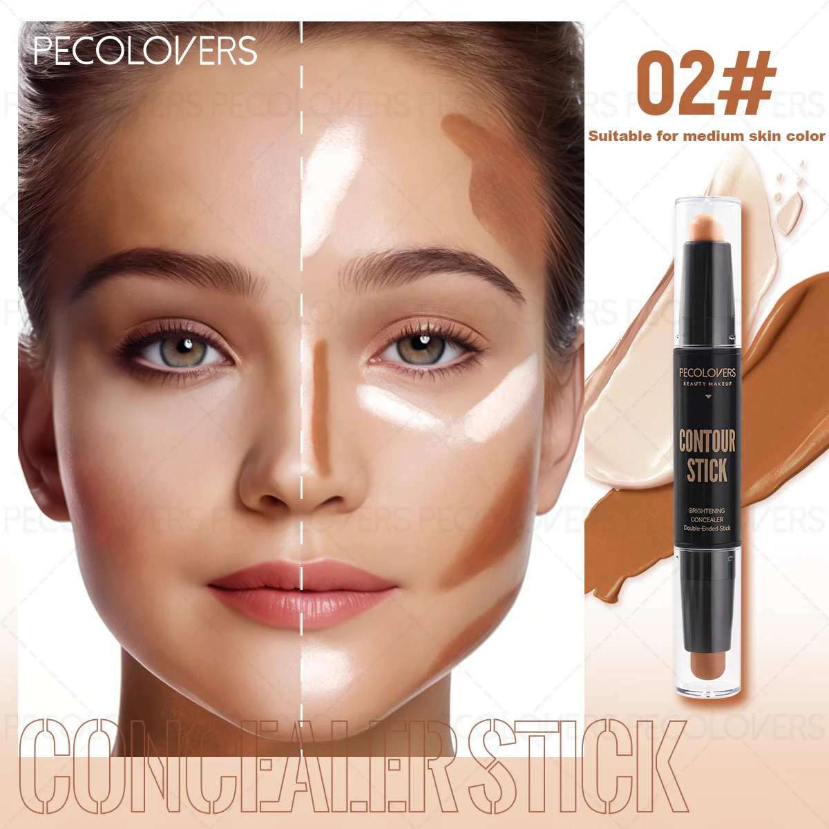 5PCS All-In-One Base Makeup Set,Contour Concealer Primer Combination Kit,Even Skin Tone,Moisturizing Comfort Wear,Smudge-Resistant,Rich Coverage,Ideal For Novices And Makeup Lovers