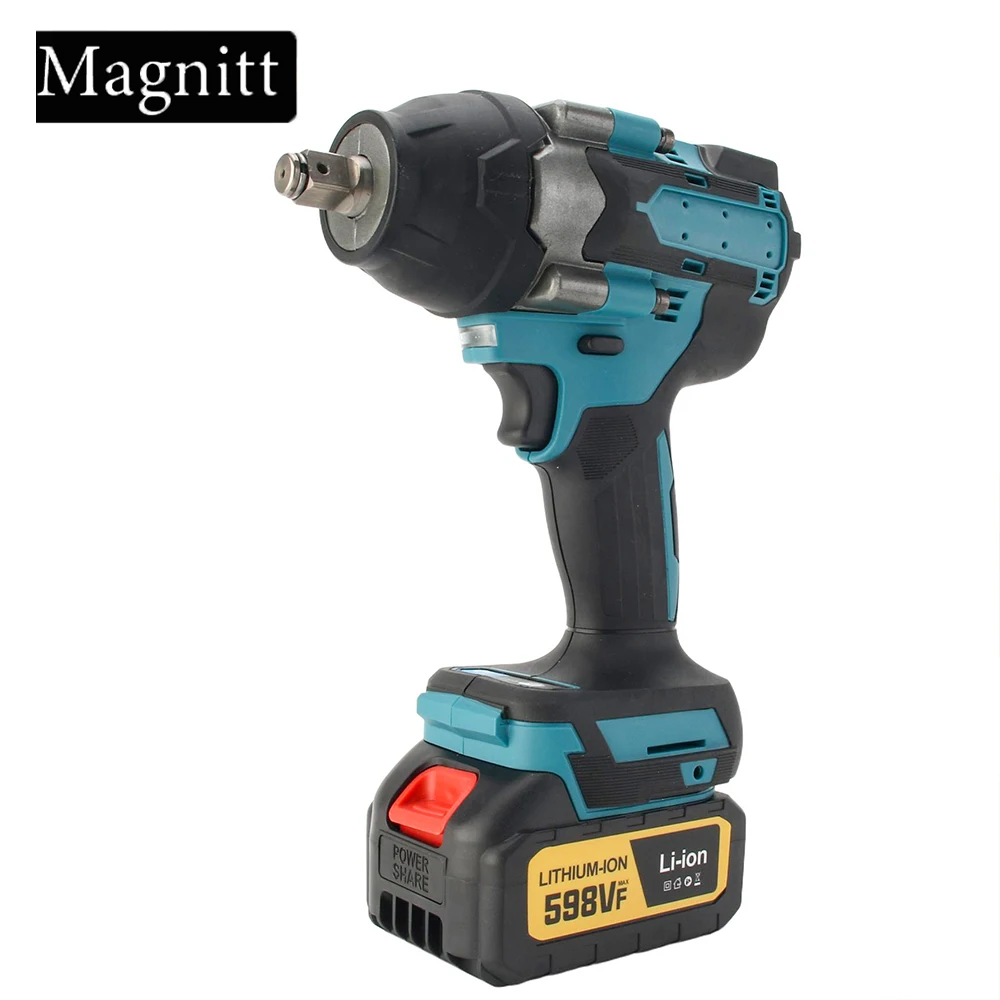 1/2 inch Brushless Electric Wrench 1800N.M Cordless Impact Wrench Screwdriver Power Tool for Makita 18V Battery Pin