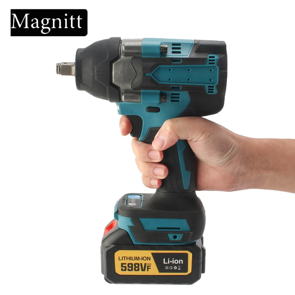 1/2 inch Brushless Electric Wrench 1800N.M Cordless Impact Wrench Screwdriver Power Tool for Makita 18V Battery Pin