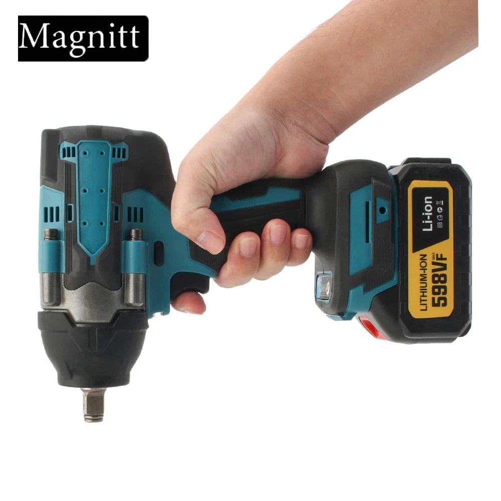 1/2 inch Brushless Electric Wrench 1800N.M Cordless Impact Wrench Screwdriver Power Tool for Makita 18V Battery Pin