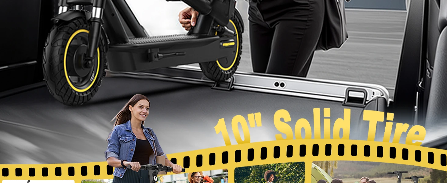 2026 New 10" Adult Electric Scooter 500W Brushless Motor 22Mph Max Speed 28Miles Max Range Double Suspension & Dual Braking Waterproof Smart App Control for Commuting