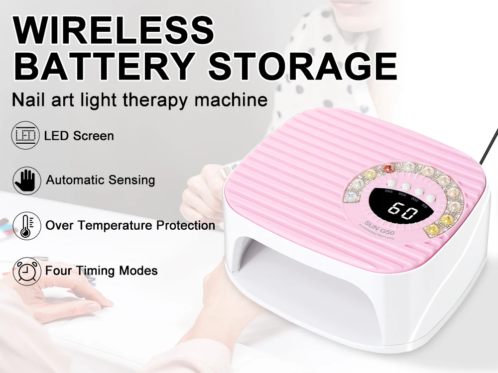 LIMEGIRL Nail UV Lamp 45LEDs Professional Nail Dryer Rapid Cure Lamp for Nails Phototherapy Light for Manicure Salon Acrylic Gel Art Quick Drying Tools