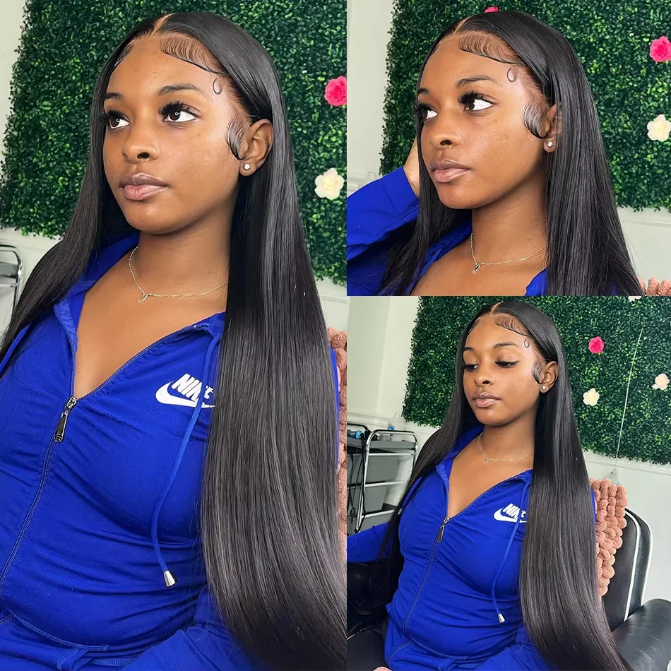 Brazilian Hair Straight 7x6 Lace Closure Glueless Wig 7x6 Glueless Wig Human Hair Ready To Wear Pre Cut Wig