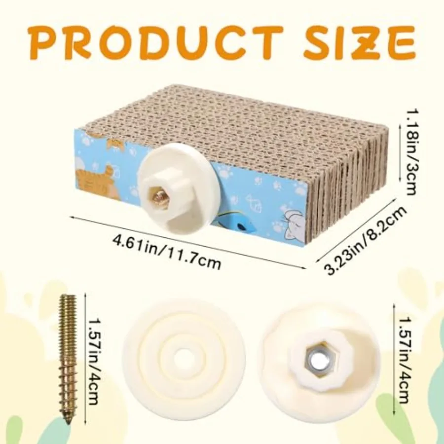 Bird Chew Toy for Parrot Cage Perch: Cardboard Platform Exercise Toy in Natural Brown, Eco-Friendly Beak-Safe