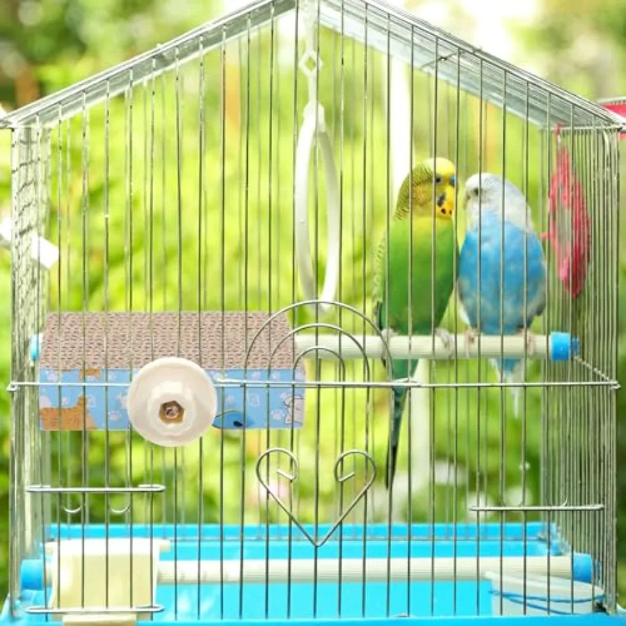Bird Chew Toy for Parrot Cage Perch: Cardboard Platform Exercise Toy in Natural Brown, Eco-Friendly Beak-Safe
