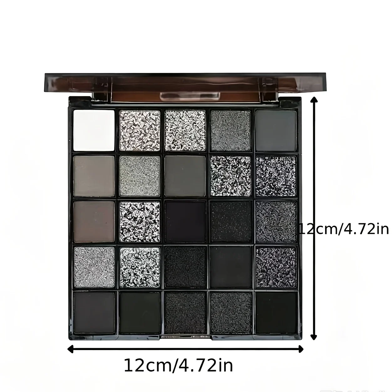 Professional Smoky Eye Makeup Palette with Mixed Matte, Pearlescent and Fine Glitter Shades, Ultra-fine Silky Texture Easy to Blend and Smudge, Single Palette to Build Deep, Dimensional and Layered Smoky Eye Makeup for All Occasions