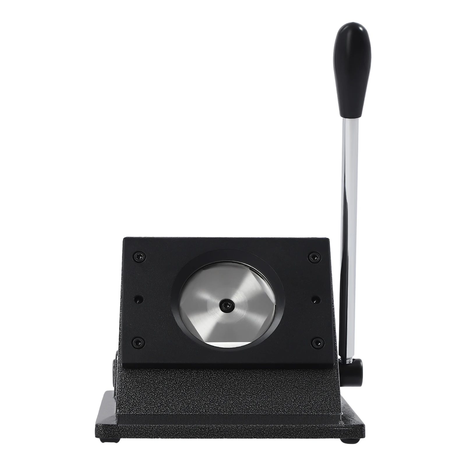 2.74in Punch Die Cutter, 8.3x7in Stable Base, Long Lever Handle 10.8in, Built-in Limit Port Anti-Overpressure, for Badge Medal Making, Paper Photo Cardboard Cutting