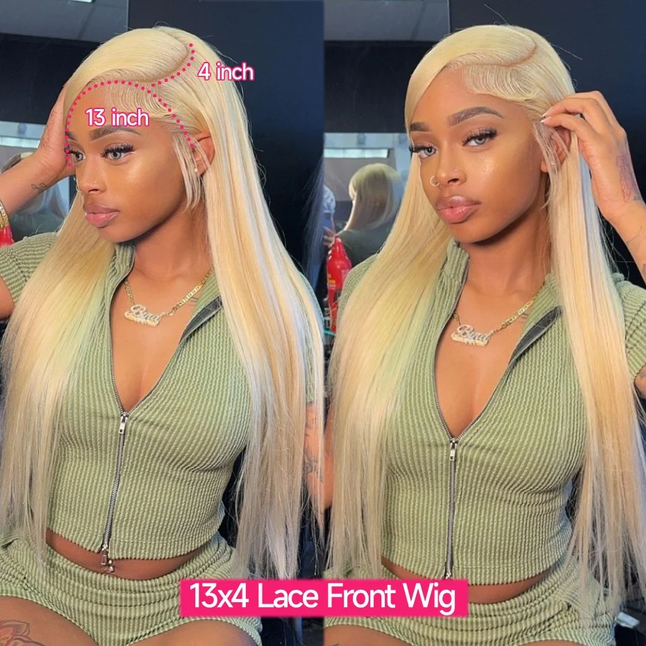 613 Colored Human Hair Wigs Blonde 13x4 HD Lace Front Wigs 200% 220% Density 13x6 Transparent Lace Frontal Wig Pre Plucked With Natural Hairline 360 Full Lace Wig
