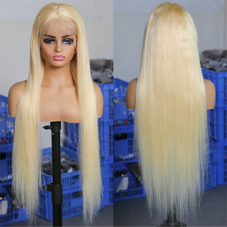 613 Colored Human Hair Wigs Blonde 13x4 HD Lace Front Wigs 200% 220% Density 13x6 Transparent Lace Frontal Wig Pre Plucked With Natural Hairline 360 Full Lace Wig
