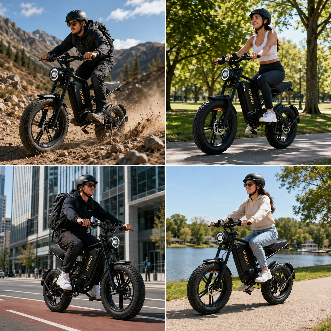 All‑Terrain Fat Tire Ebike for Adults 1500W Peak Motor 35MPH Max Speed 50Mile Assist Range Full Suspension E‑Bicycle