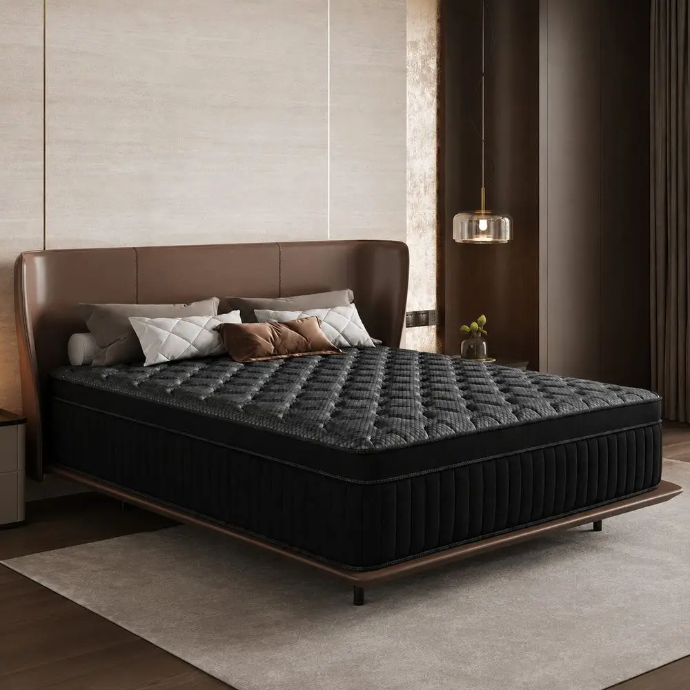 Mattress, 8 10 12 14 Size, Single, Double, King Queen, Large Bed Size, Memory Foam Blend Mattress, With Ergonomic Independent S