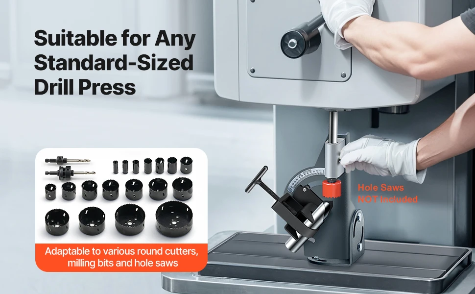 SucceBuy Pipe Notcher 1/2 to 2-inch Tubing Notcher with 0 to 60° Adjustable Angle Pipe and Tube Notching Tool for Repair Shops