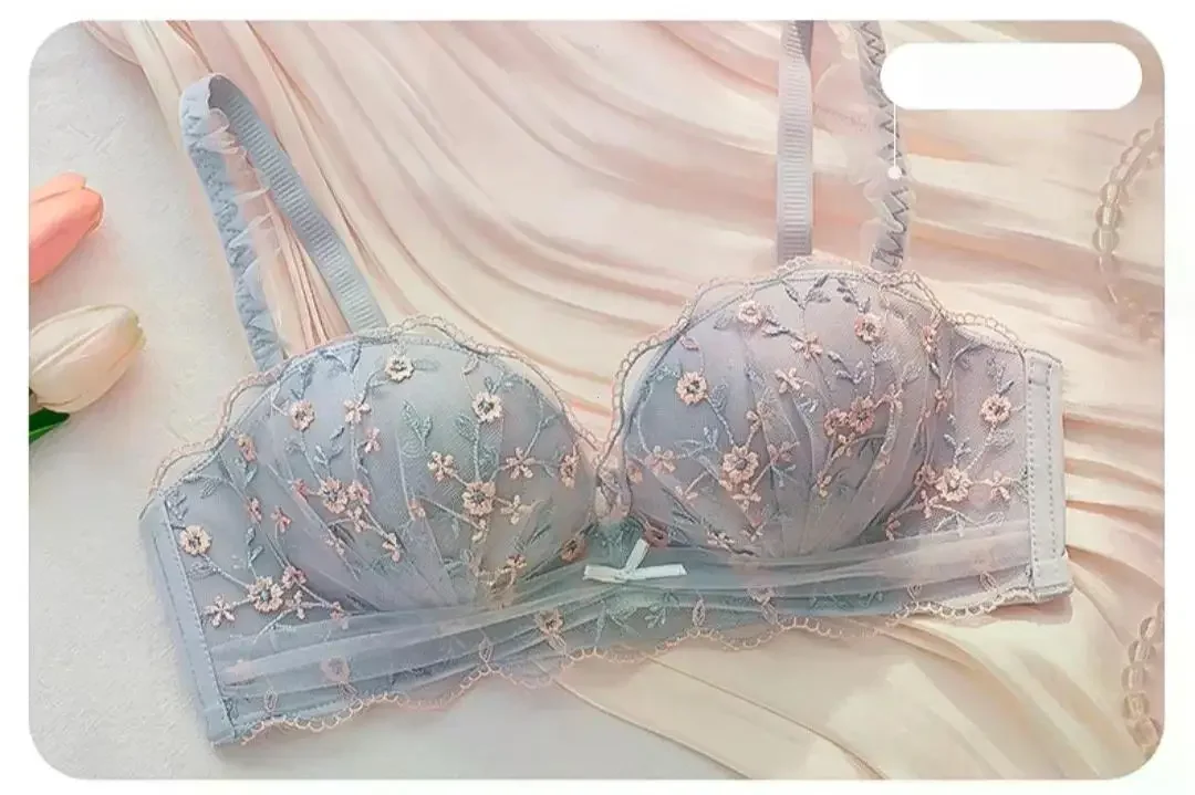 Women's Wireless Push Up Bra for Small Breasts Side Support Anti Sagging Embossed Seamless Underwear Flat Chest Collection