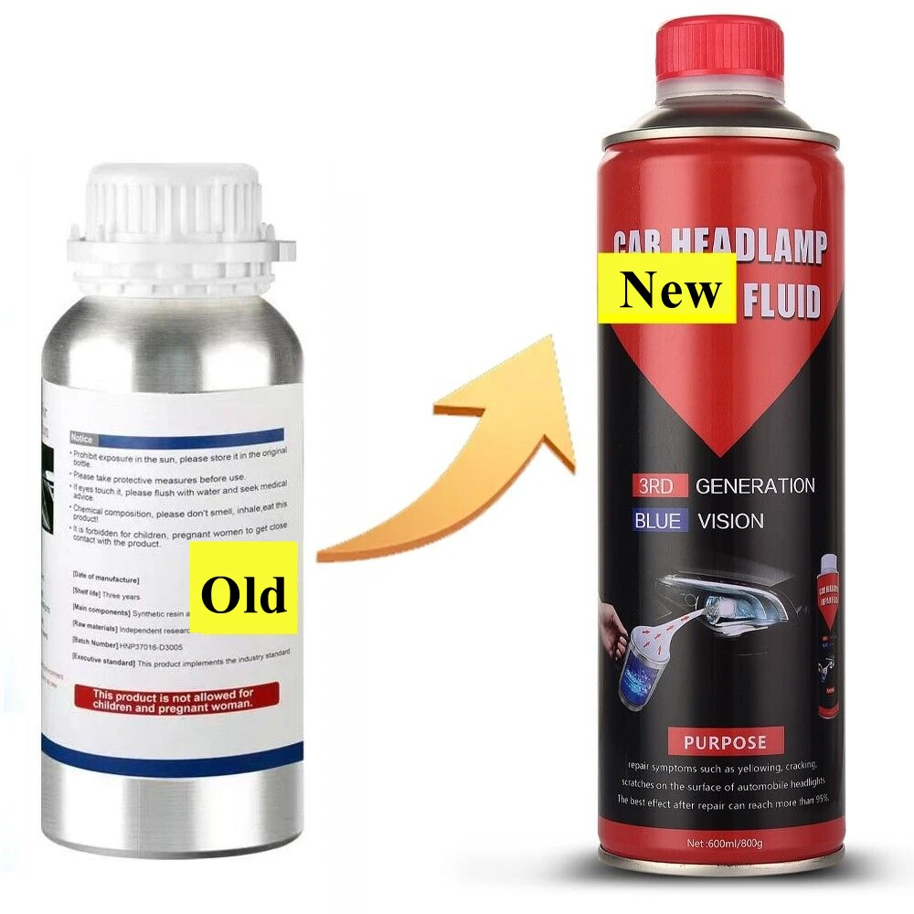 3PCS Headlight Restoration Liquid Car Headlight Revitalizer Cleaner Headlight Repair Fluid Polymer Liquid For Headlights