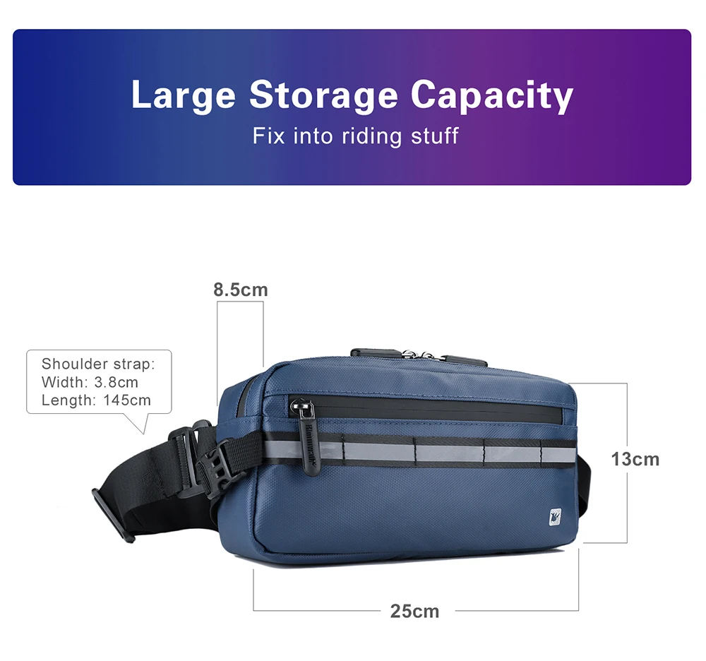 Rhinowalk Handlebar Bag Waterproof Bicycle Bags Frame Pannier Bag Multifunction Portable Shoulder Bag Bike Accessorie
