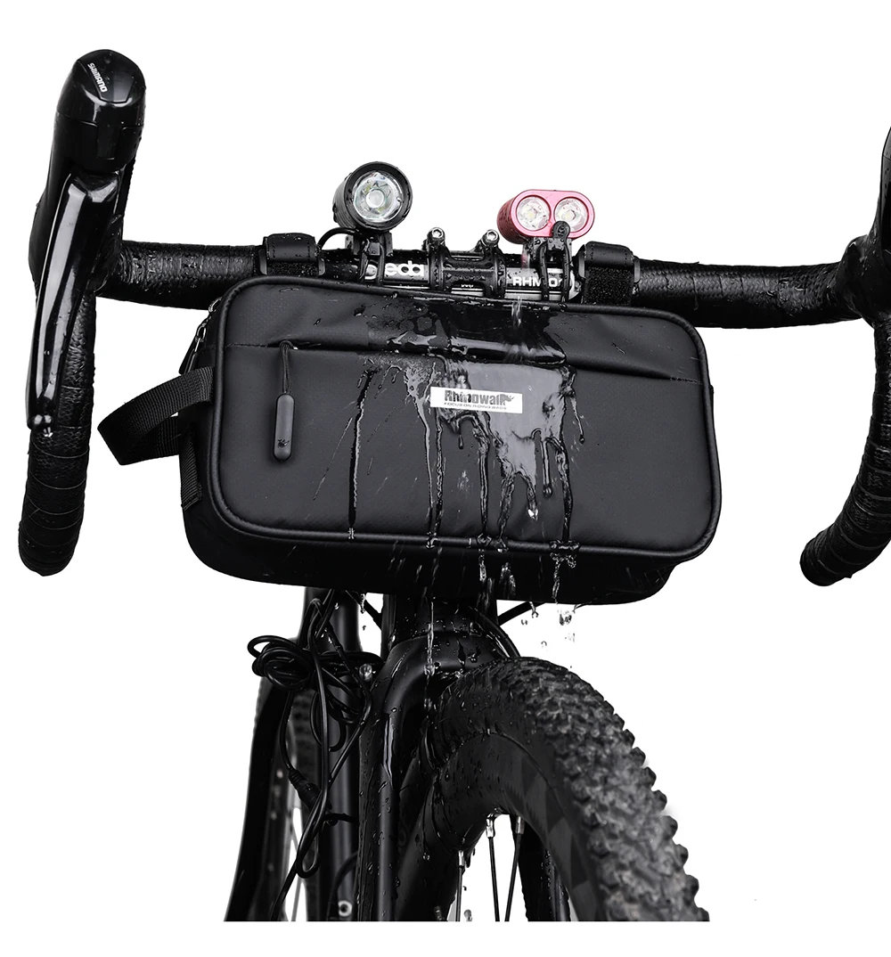 Rhinowalk Handlebar Bag Waterproof Bicycle Bags Frame Pannier Bag Multifunction Portable Shoulder Bag Bike Accessorie