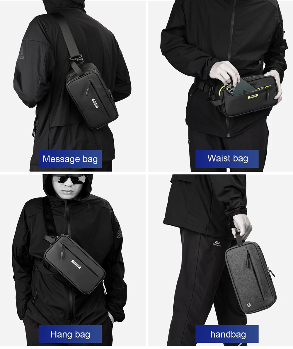 Rhinowalk Handlebar Bag Waterproof Bicycle Bags Frame Pannier Bag Multifunction Portable Shoulder Bag Bike Accessorie