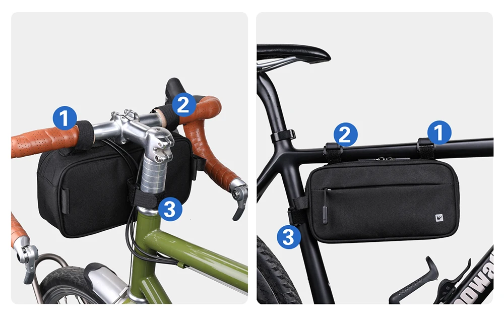 Rhinowalk Handlebar Bag Waterproof Bicycle Bags Frame Pannier Bag Multifunction Portable Shoulder Bag Bike Accessorie