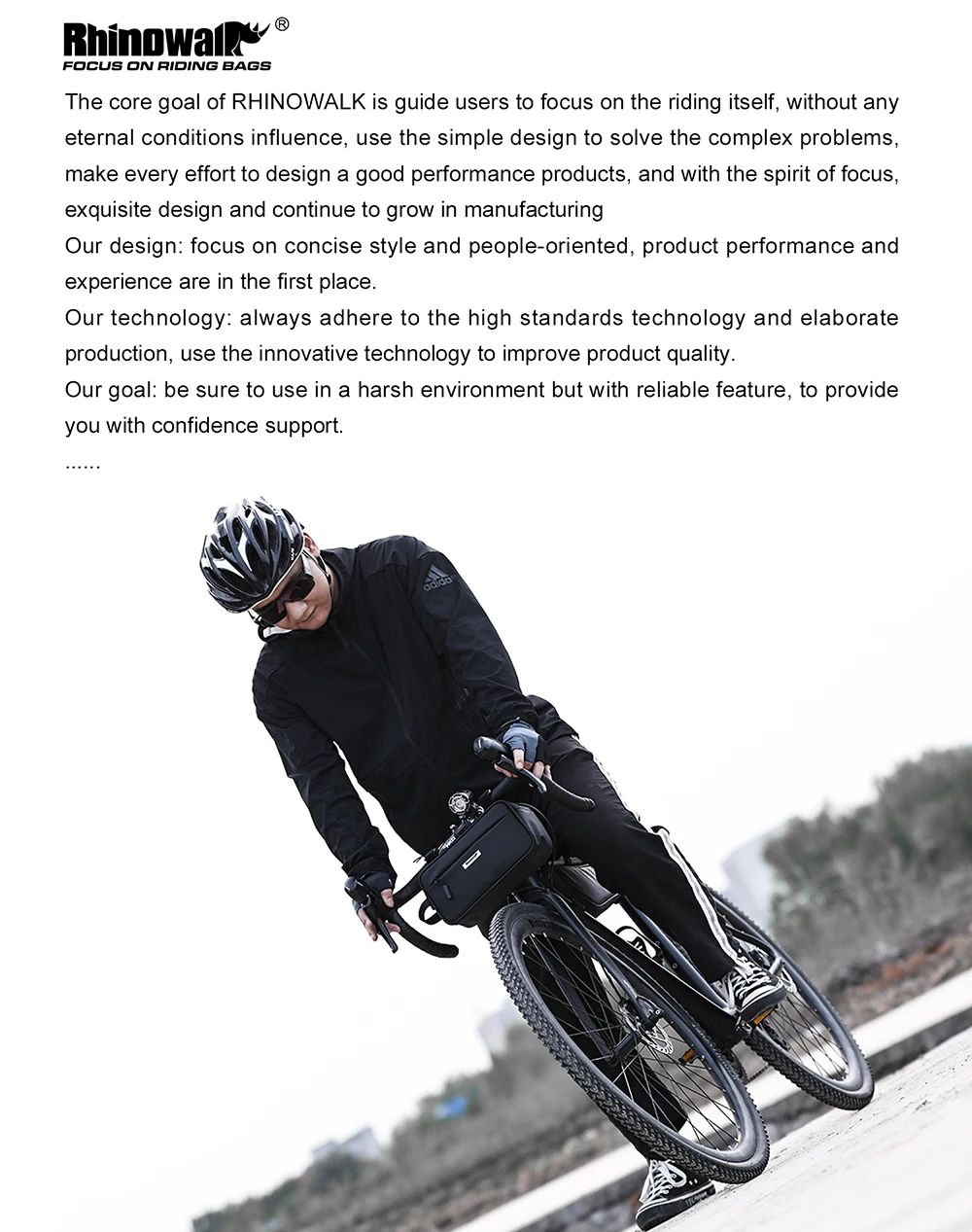 Rhinowalk Handlebar Bag Waterproof Bicycle Bags Frame Pannier Bag Multifunction Portable Shoulder Bag Bike Accessorie