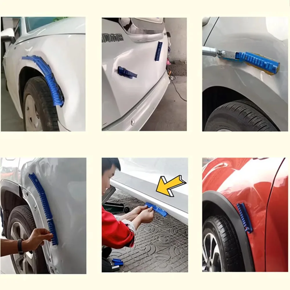 Paintless Dent Repair Tool Kit Car Dent Puller Set Auto Body Dent Removal Tools with Pulling Tabs for Car Body Hail Damage Repair