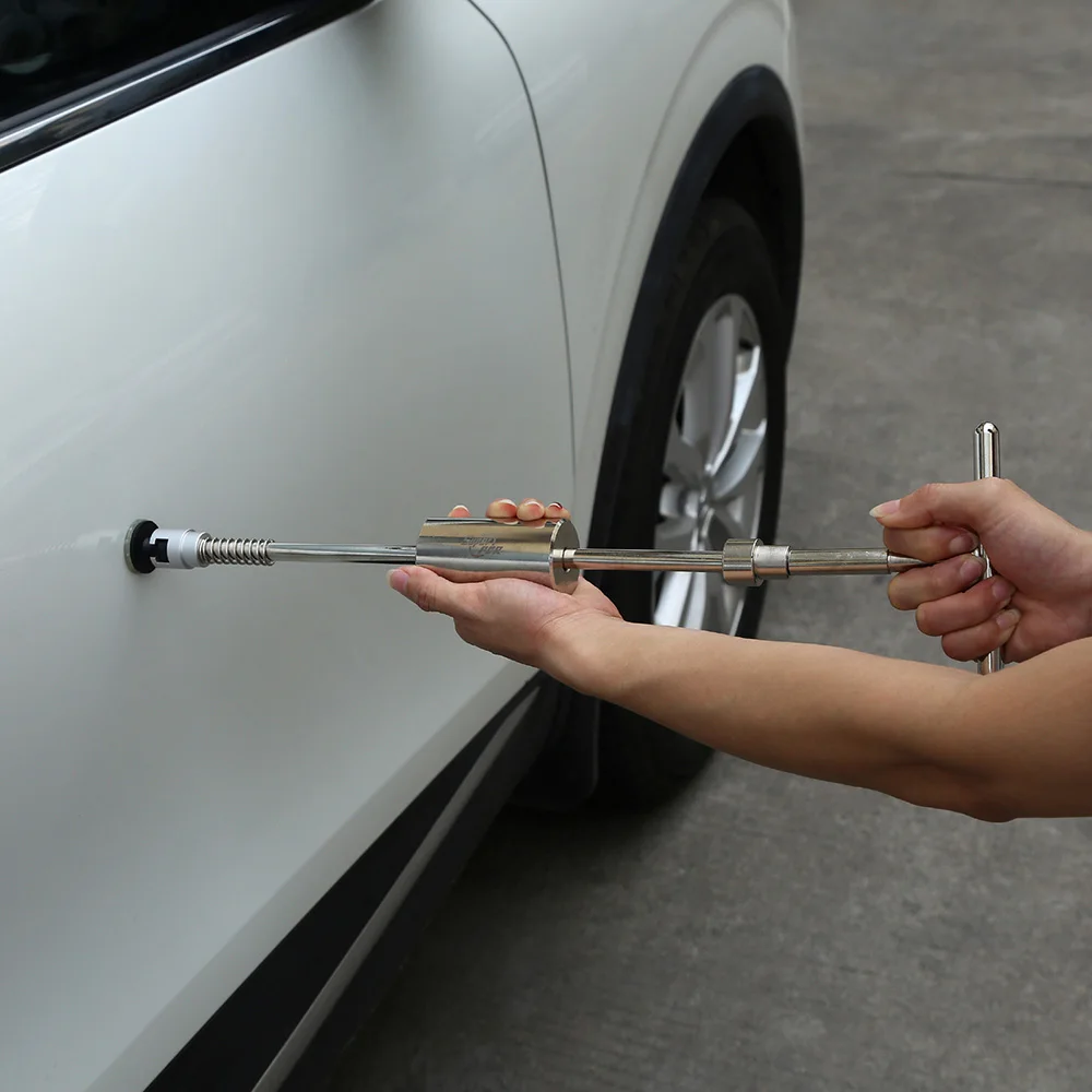 Paintless Dent Repair Tool Kit Car Dent Puller Set Auto Body Dent Removal Tools with Pulling Tabs for Car Body Hail Damage Repair