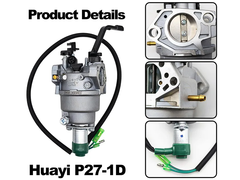420cc 389cc GX390 Generator Carburetor Kit Huayi P27-1D Carb Kit OEM for Champion Predator Generac 439cc 459cc 6500 8750 9000 5500 7000 8000 7500 9500