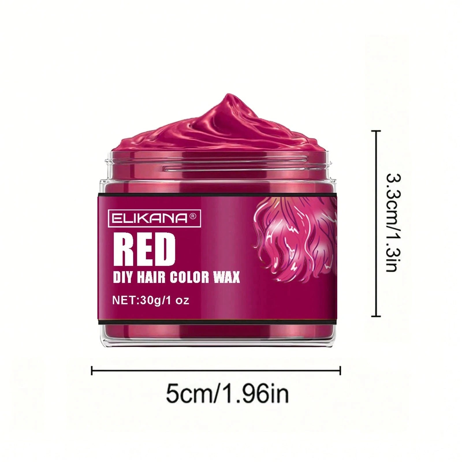 120g Hair Color Wax Temporary Hair Dye Wax Washable Hair Coloring Styling Pomade Cream for Men Women Unisex DIY Hairstyle Party Cosplay Strong Hold Easy Wash Out Hair Color Wax