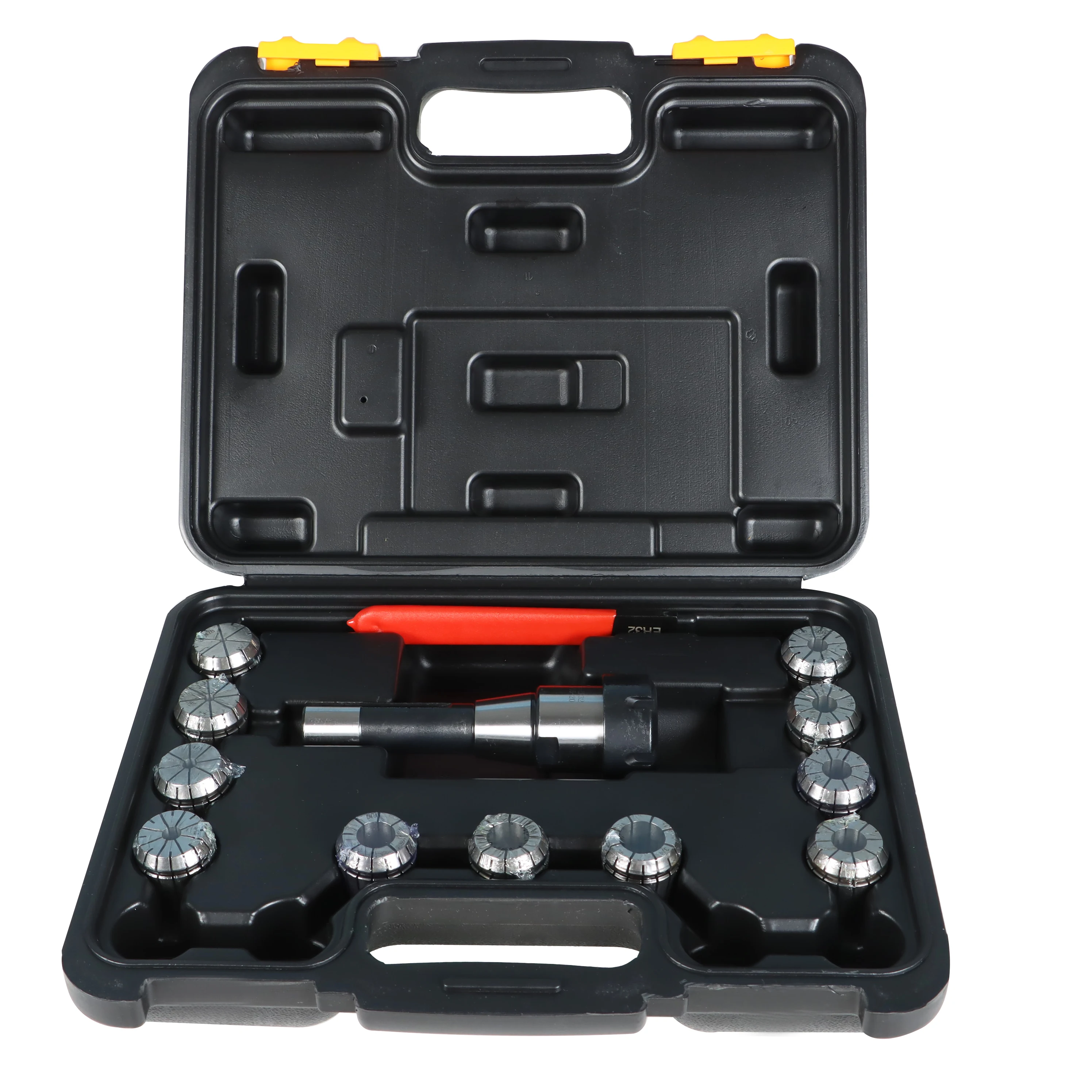For Milling Machine's ER32 R8 Collet Chuck Holder with 11Pcs ER32 Collet Set and Wrench