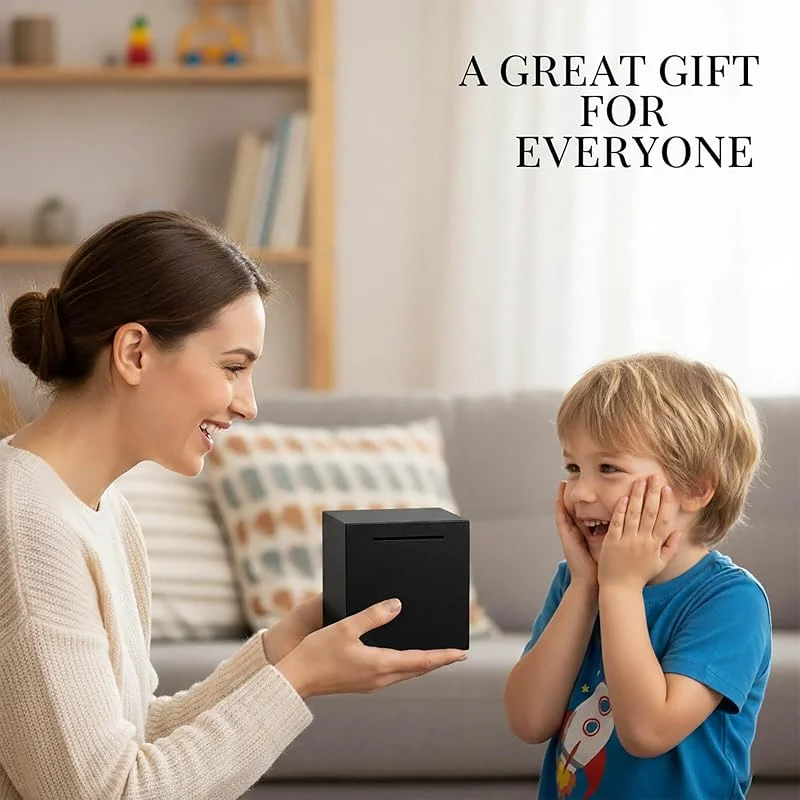 New Stainless Steel Piggy Bank Only In, No Export Banknotes Large-capacity Coin Boxes Safe Box Money Savings Bank For Kids
