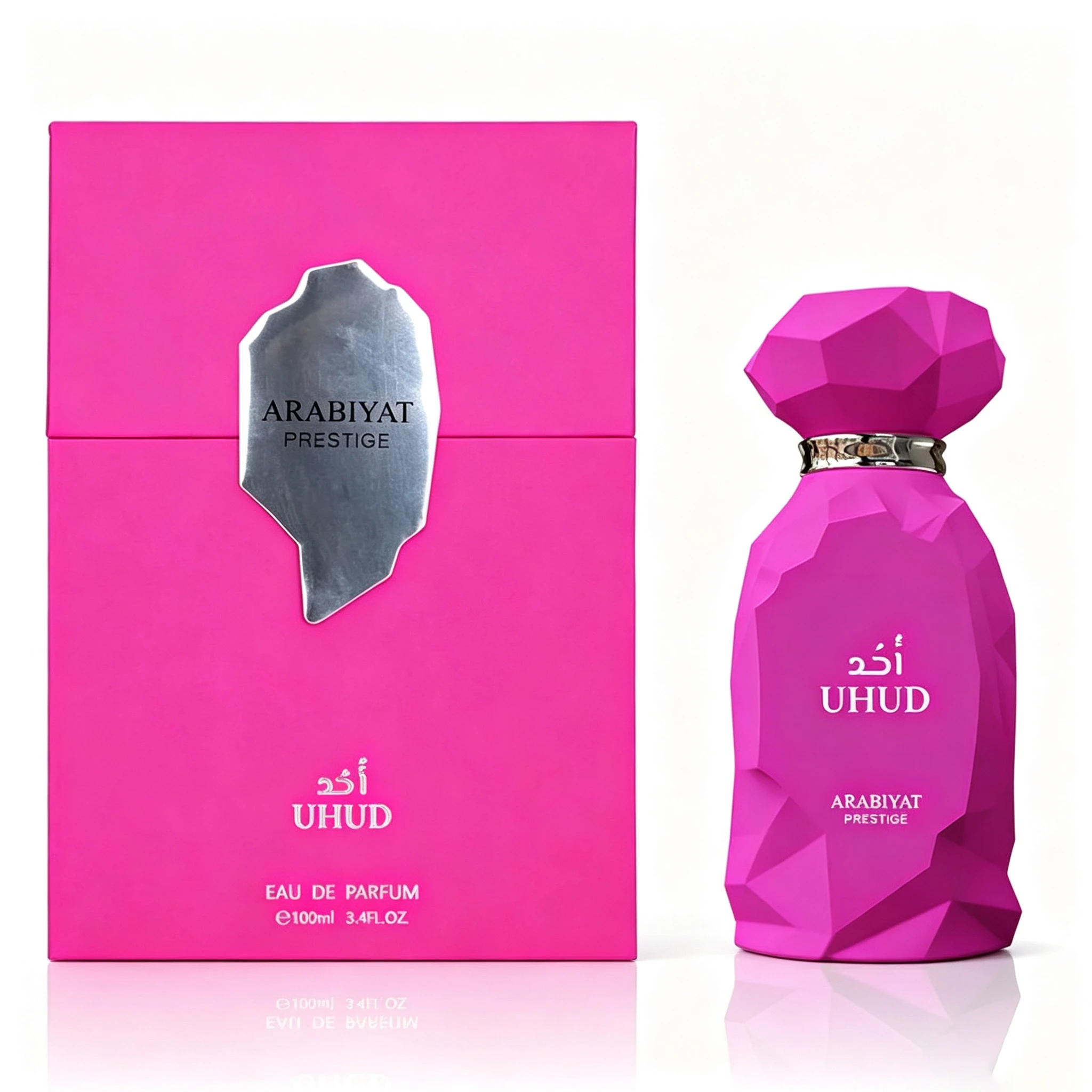 Arabiyat Prestige Uhud Rose Women's perfume, 100ML, Middle East Luxury Flower and Fruit Fragrance, Persistent Fragrance, Surrounding Fragrance, Small Group Fragrance, Perfect for Date Gift giving Holiday