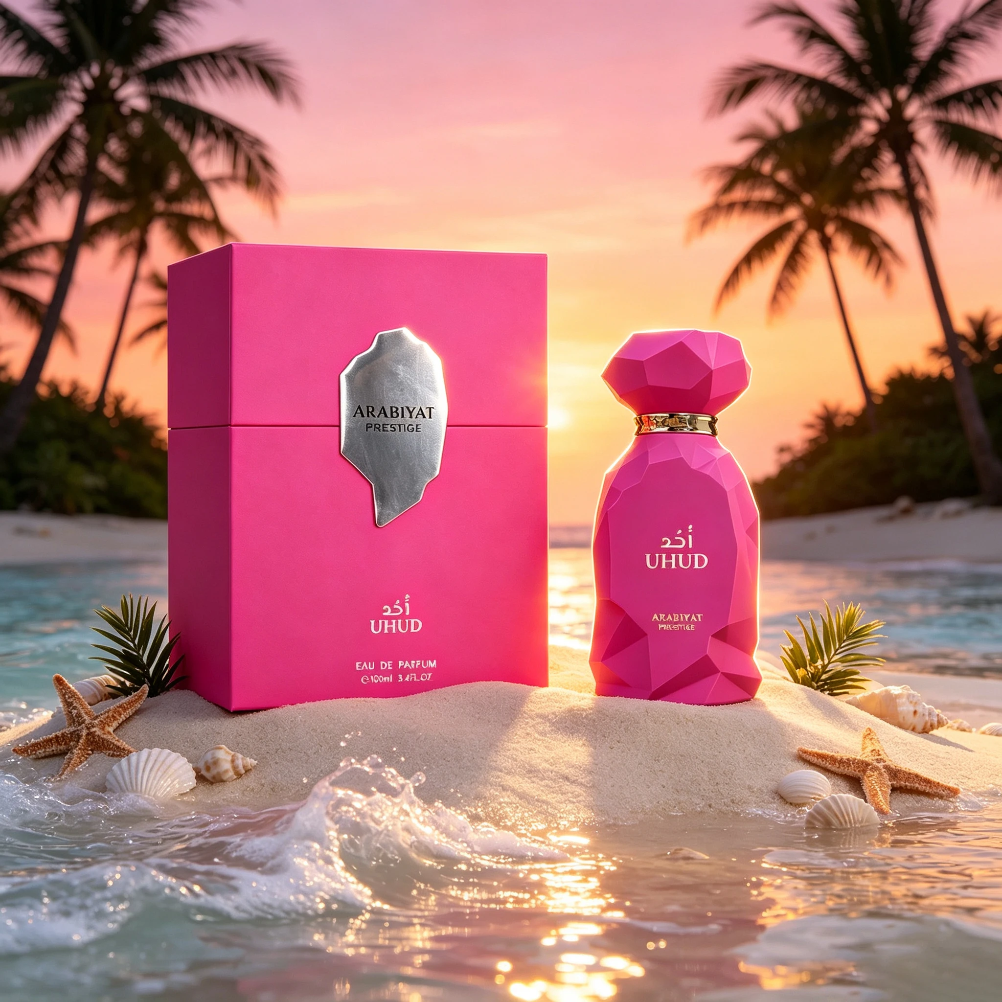 Arabiyat Prestige Uhud Rose Women's perfume, 100ML, Middle East Luxury Flower and Fruit Fragrance, Persistent Fragrance, Surrounding Fragrance, Small Group Fragrance, Perfect for Date Gift giving Holiday