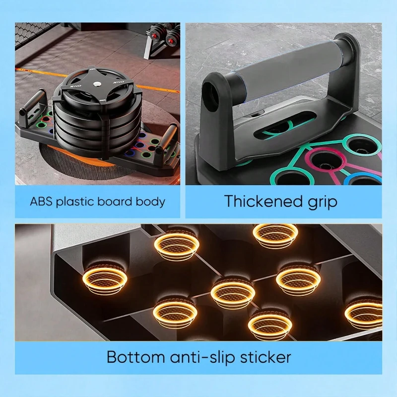 Solid Push Up Board Multi Functional Stands System Home Gym Chest Muscle Exercise for Men Women