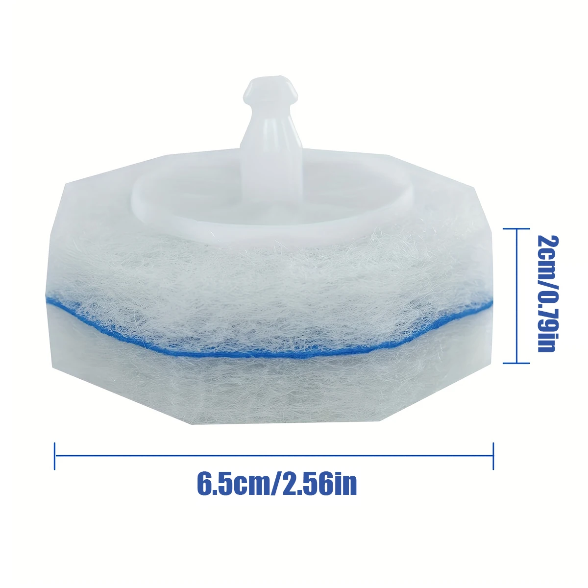 20PCS Toilet Wand Refills Disposable Toilet Brush Replacement Heads with Upgraded Fiber Bristles, Compatible with Clorax Toilet Brush Replacement Systems, Handle Not Include