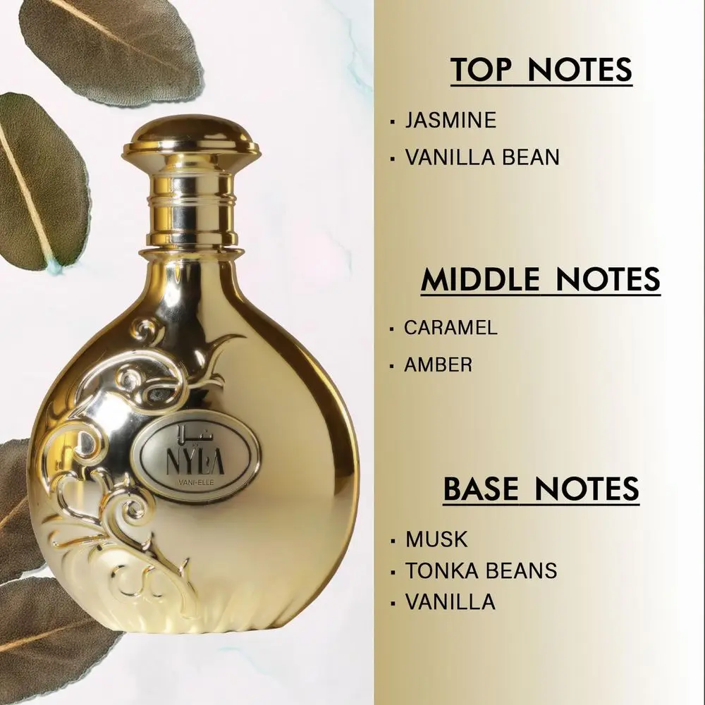 Nyla Vani‑Elle Arabiyat Prestige Eau De Parfum 80ML Dubai Arabian Perfume For Women Sweet Vanilla Scent Long Lasting Fragrance Spray