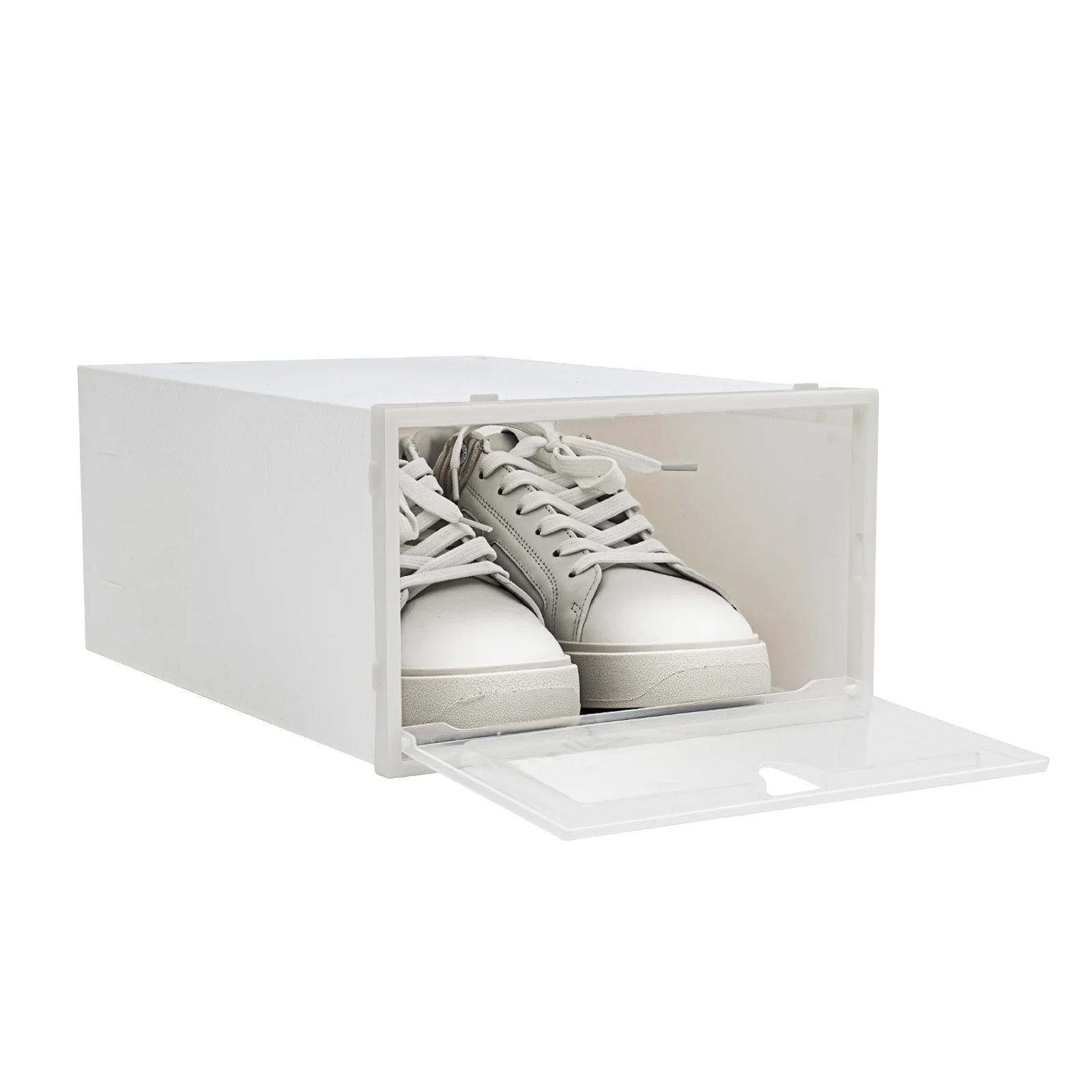 20PCS Plastic Shoe Box Storage Organizer Stackable Foldable Clear Shoe Container