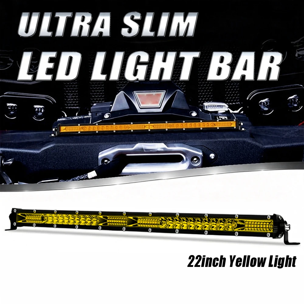 Slim LED light Bar 22Inch Flood Combo Beam Off Road 12V Work Light For Truck ATV SUV Boat Driving Light LED Work Light