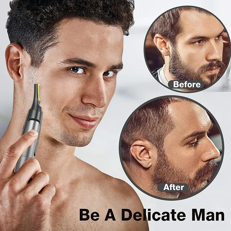 Painless Personal Eyebrow Trimmer, Electric Facial Hair Removal Device for Lips and Body, Men's and Women's Electric Eyebrow Razors