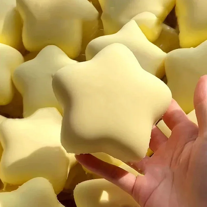 1PC *Kawaii Star Squeeze Toy Cute Flower Slow Rebound Wet Soft Suction Finger Pinch Decompression Squishy Toy Stress Release Toy