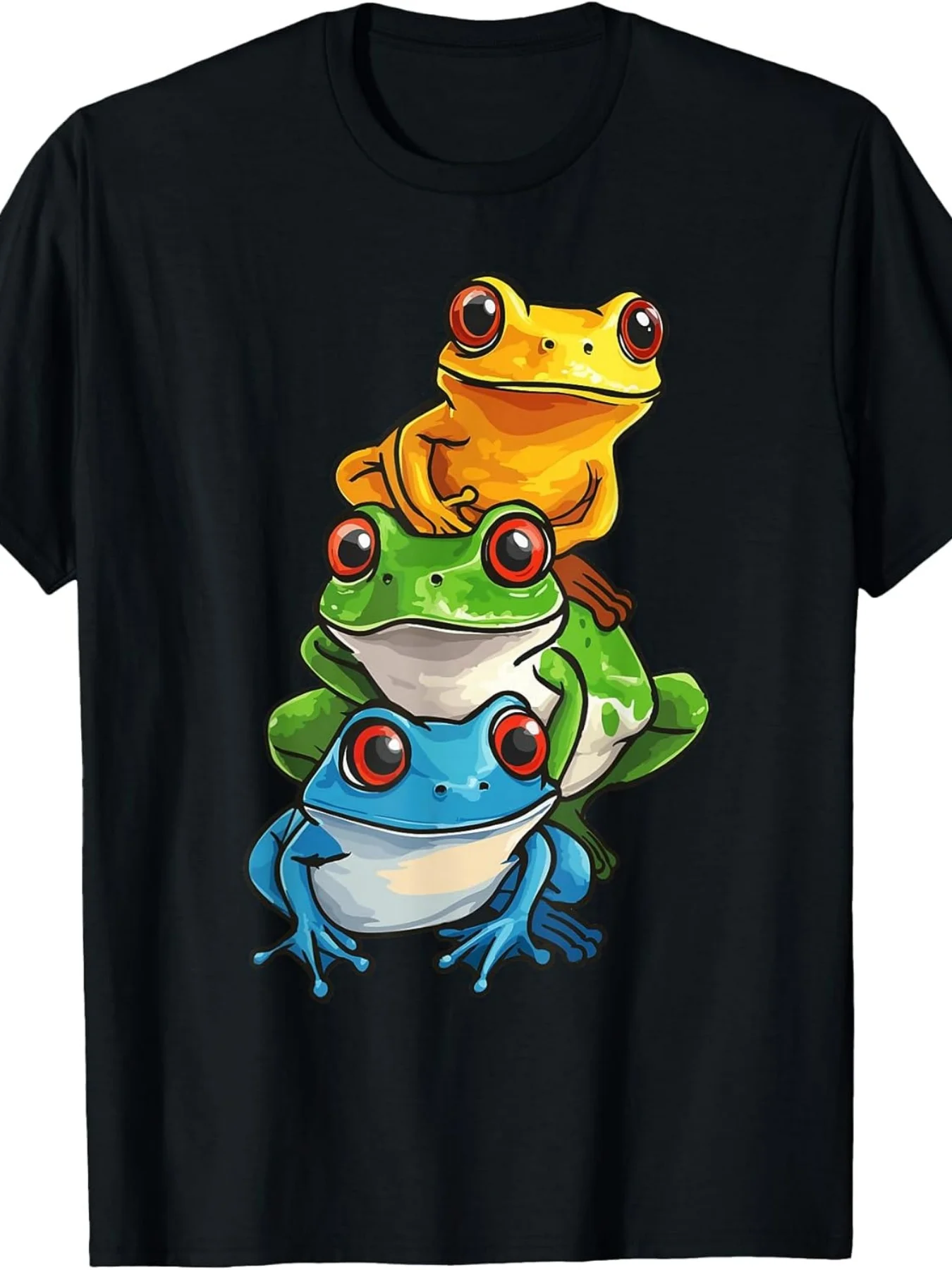 Frog Shirt Men Frog Shirts for Women Frog Tshirt Frog Pile T Shirtfashion Boutique T Shirt Casual WearPattern Print Crew Neck T Shirt Gift