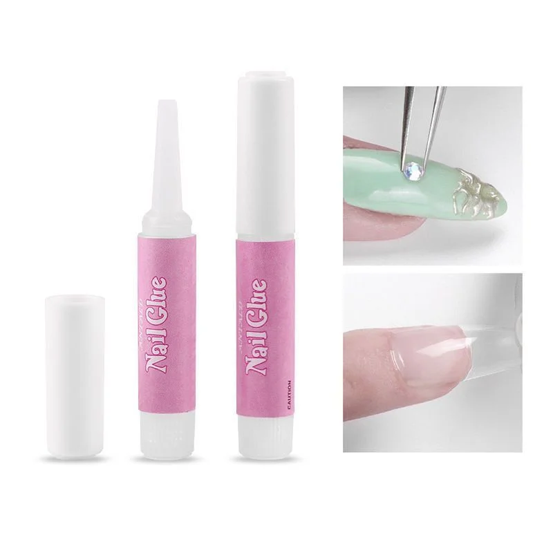 Press-on Nails Glue 2g Small Glue Nail Plate Extension Glue Sticky Fake Nails Quick-drying Long-lasting Strong Adhesive