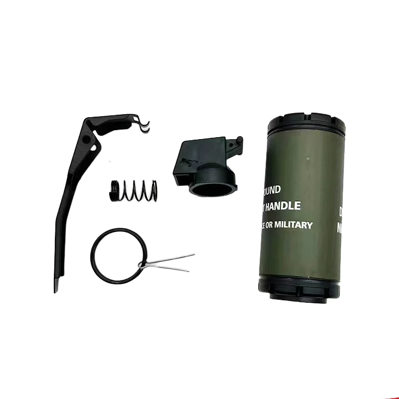 2PC CS Hand Grenades Toys Model Toy Spring Powered Impact for Battle Games Tactcial Airsoft Paintball