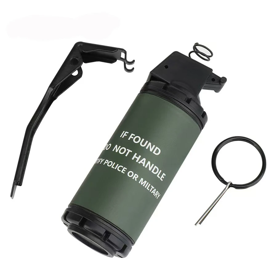 2PC CS Hand Grenades Toys Model Toy Spring Powered Impact for Battle Games Tactcial Airsoft Paintball