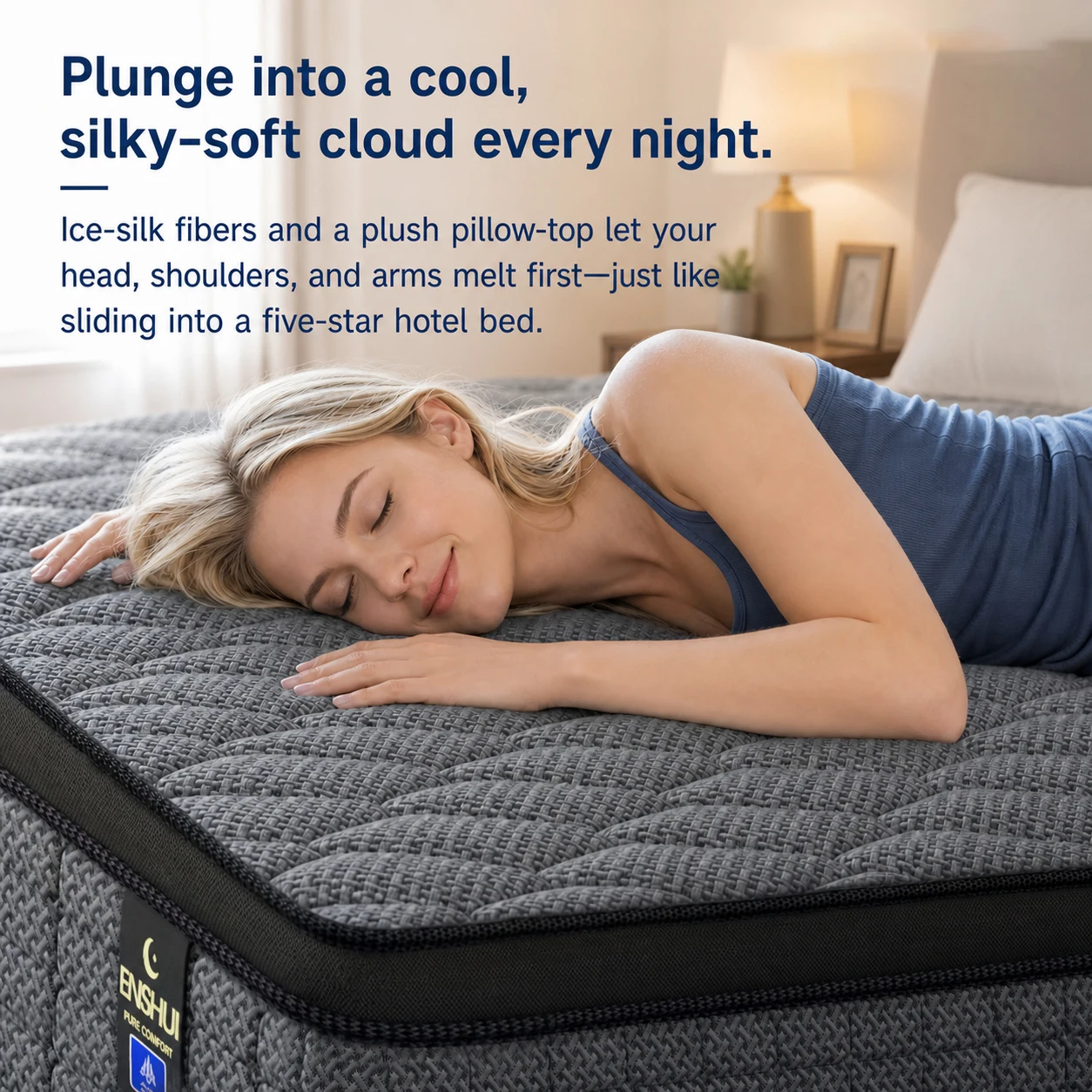 12/14 Inch Memory Foam Hybrid Mattress With Pocket Springs, Twin, Full, Queen, King, Sizes In A Box, Medium Firm, Mattresses For Support Comfort, Fiberglass-Free Suitable For Home Bedrooms, Hotels and Halls of Residence