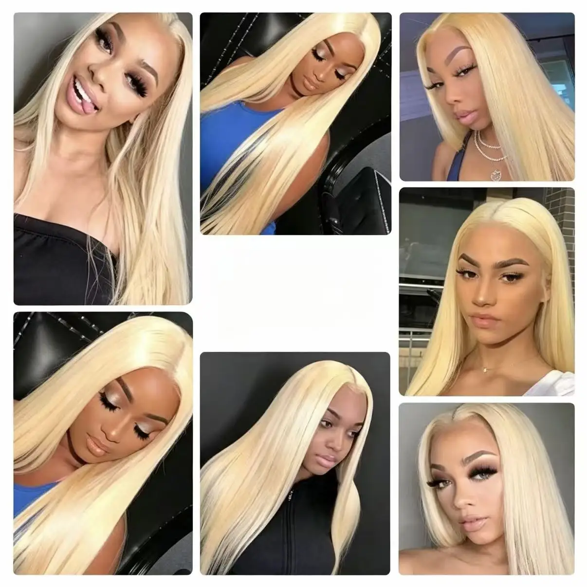 613 Bundles Human Hair Straight 1 3 4 Bundles Deal Smooth Brazilian Human Hair Bundle 30 32 34 36 38 Inch Long Honey Blonde Colored 100% Human Hair Extensions For Women