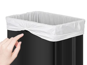 13 Gallon / 50L Stainless Steel Step Trash Can – Removable Inner Buckets, Soft Close Lid, Silver, Large Kitchen Garbage Bin