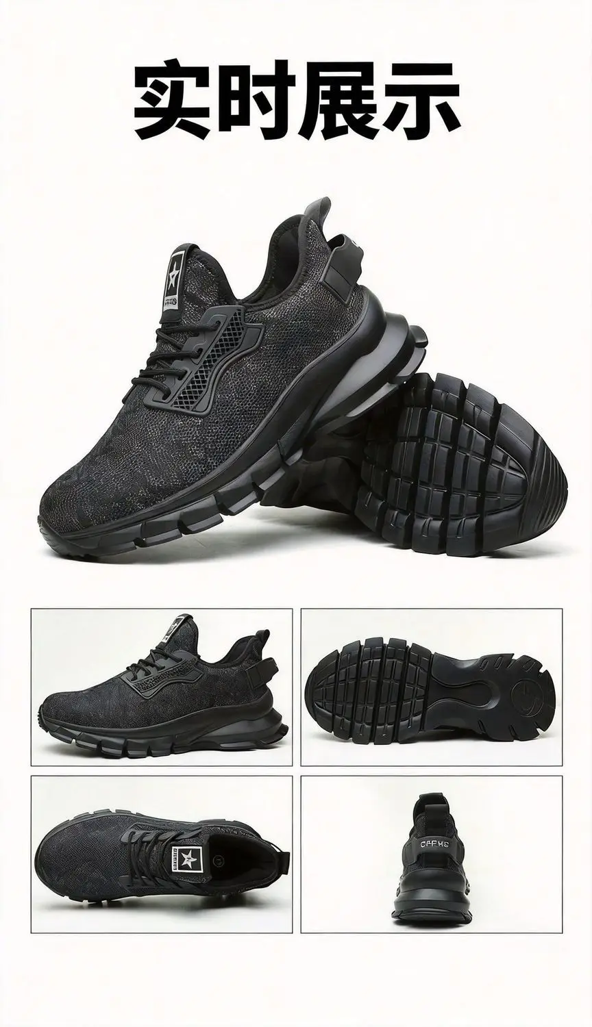 Men Steel Toe Work Shoes Impact Resistant Steel Toe Cap Lightweight Comfortable Industrial Safety Sneakers Wear Resistant Durable Construction Footwear Full Sizes Available for Women Men Ideal for Labor Day Father’s Day Gifting
