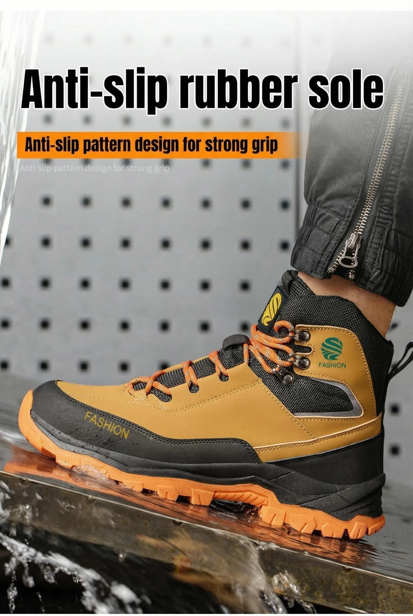 All Season Industrial Safety Shoes for Men Women Steel Toe Sneakers with Impact Resistant Steel Toe Cap Lightweight Comfortable Design for Construction Work Wear Resistant Durable for Daily Labor Full Sizes Perfect Labor Day Gift for Workers