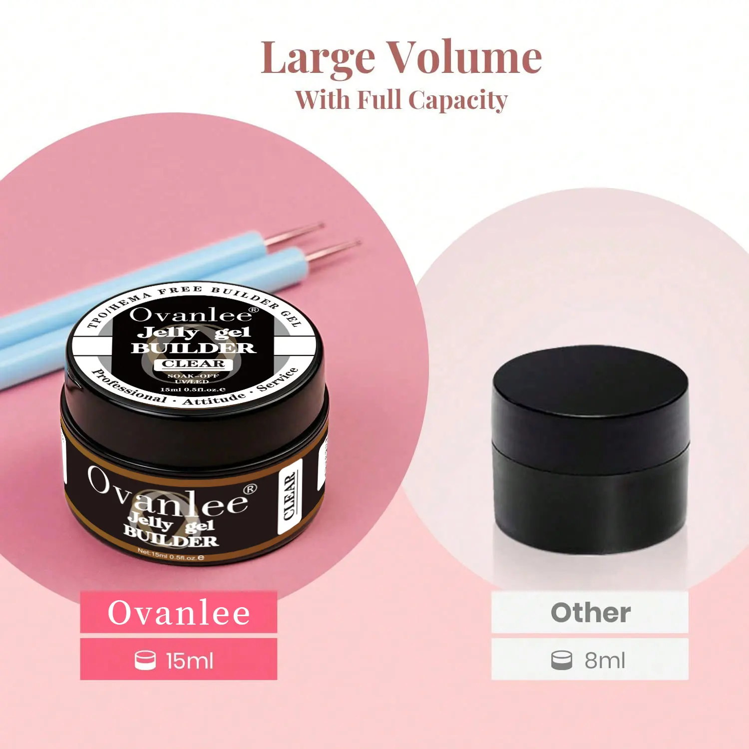 1PCS 15ML Rhinestone Nail Glue, Nail Art Adhesive With, Pens For Rhinestones, Gems, Crystals & Charms, Soak Off UV LED