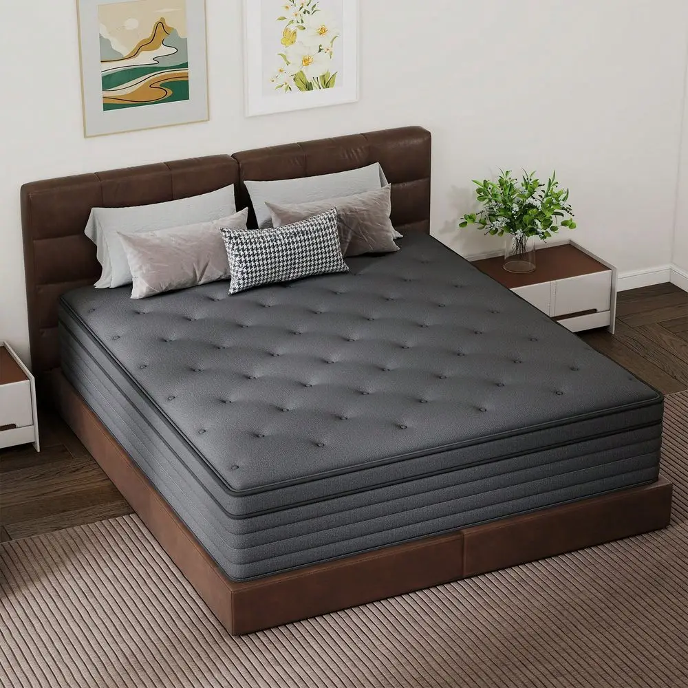 10 12 14 Inch Gel Memory Foam Mattress Cooling Comfort, Motion Isolation Reinforced Edge Support With Breathable Cover Availabl